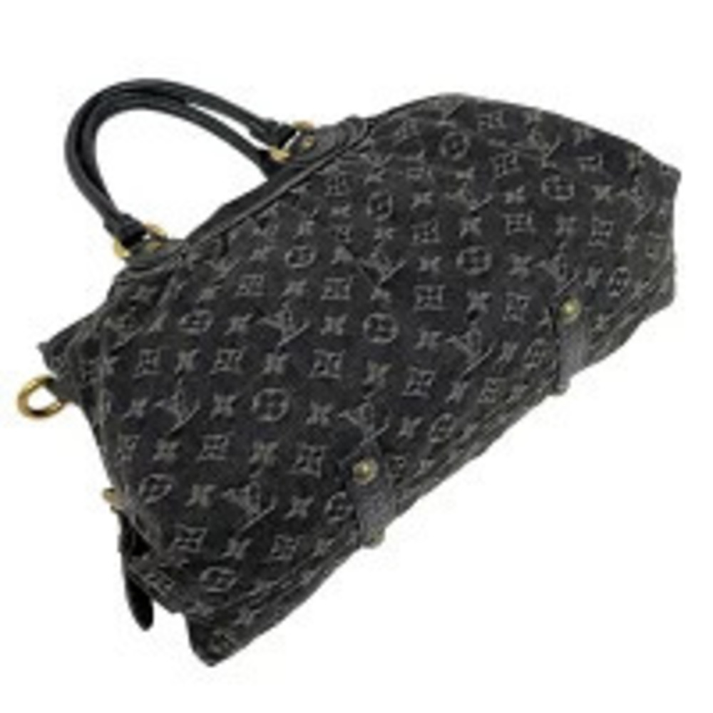 Louis Vuitton Cabby Black Shoulder Monogram Denim Bag Handbag Noir Neo Black